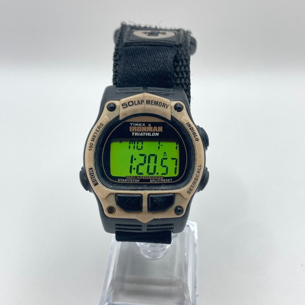 Vintage Timex Ironman Triathlon Men's Watch 37mm 50 Lap Indiglo 100M New Battery - Picture 3 of 16